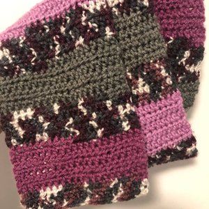 Hand Made Crochet Winter Scarf NEW
